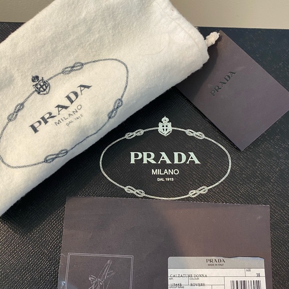 Prada Vitelli Rovere sz 38 platform shoes. - Picture 6 of 8